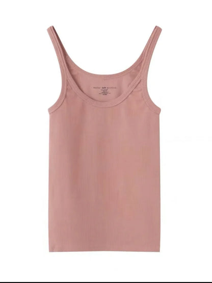 DressBetty - 2024 Black  Sleeveless Cotton Vest for Women