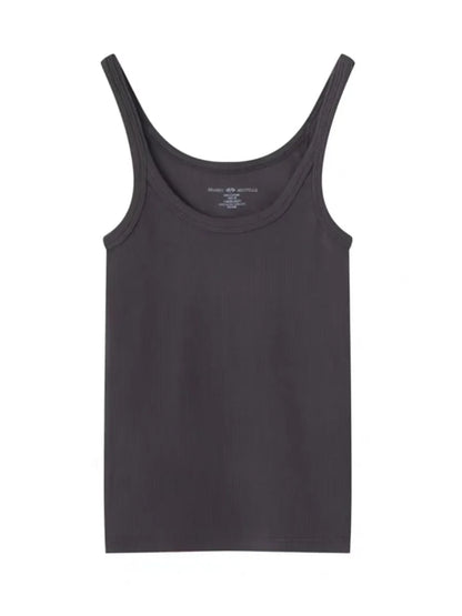 DressBetty - 2024 Black  Sleeveless Cotton Vest for Women