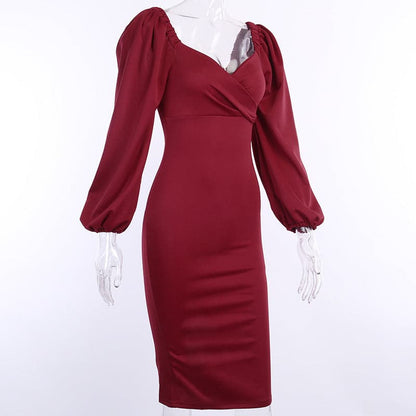 DressBetty - Women In Stock Fashion  V Neck Summer Long Sleeve Dresses