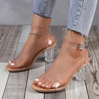 Korean  Pointed Fashion Apricot Black Color Block Elegant Low Heel Pumps