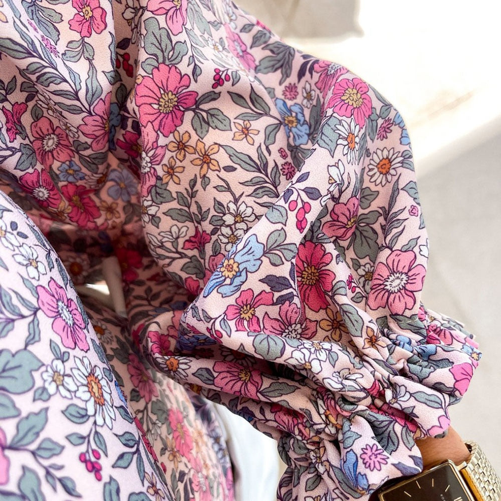 DressBetty - Women  Top Summer Off Shoulder Floral Blouses Holiday Slash Neck Tops