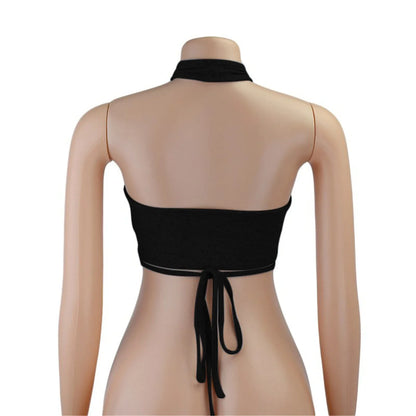 DressBetty - 2024  Cross Halter Neck Hollow Out Camisole