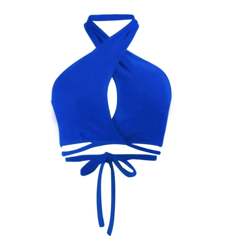 DressBetty - 2024  Cross Halter Neck Hollow Out Camisole