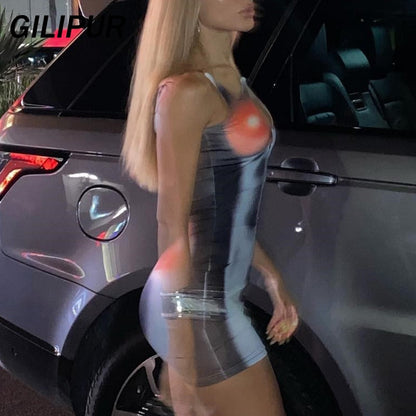 DressBetty - Women Y2k Summer Party Dress Slim 3D Printed Bodycon Skirts  Outfits