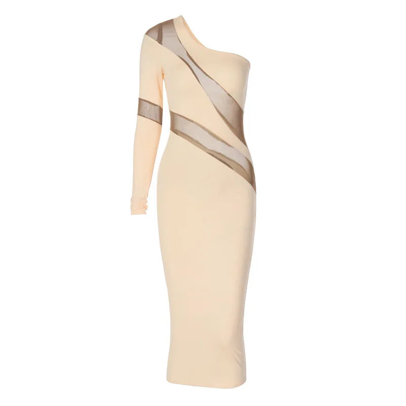 Summer Patchwork Perspective Slimming Puss  Elegant Streetwear Midi Dresses