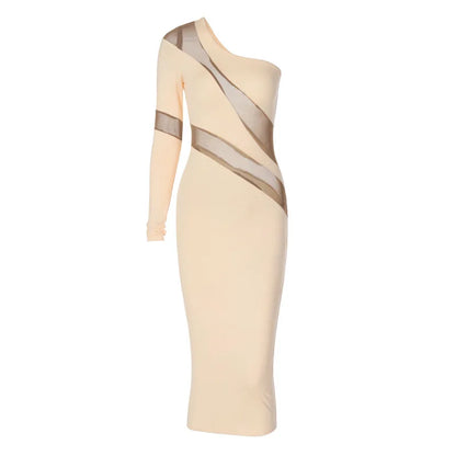 Summer Patchwork Perspective Slimming Puss  Elegant Streetwear Midi Dresses