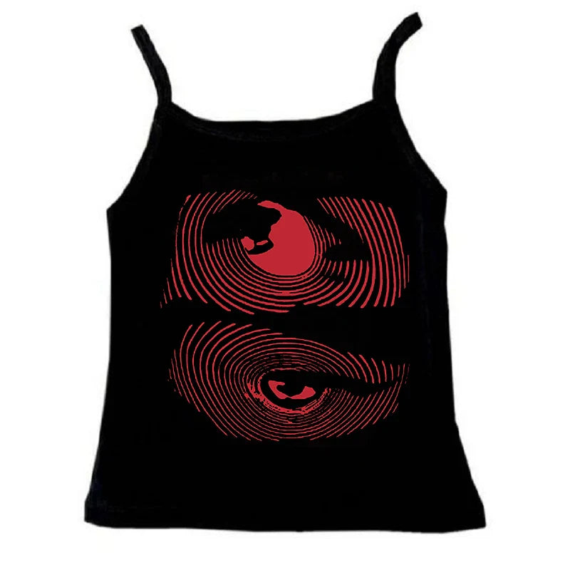 Y2k  Gothic Graphic Letter Print Casual Grunge 90s Streetwear Slim Crop Top