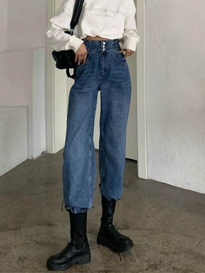 DressBetty - 2024 Streetwear Classic Full-Length Denim Pants for Women