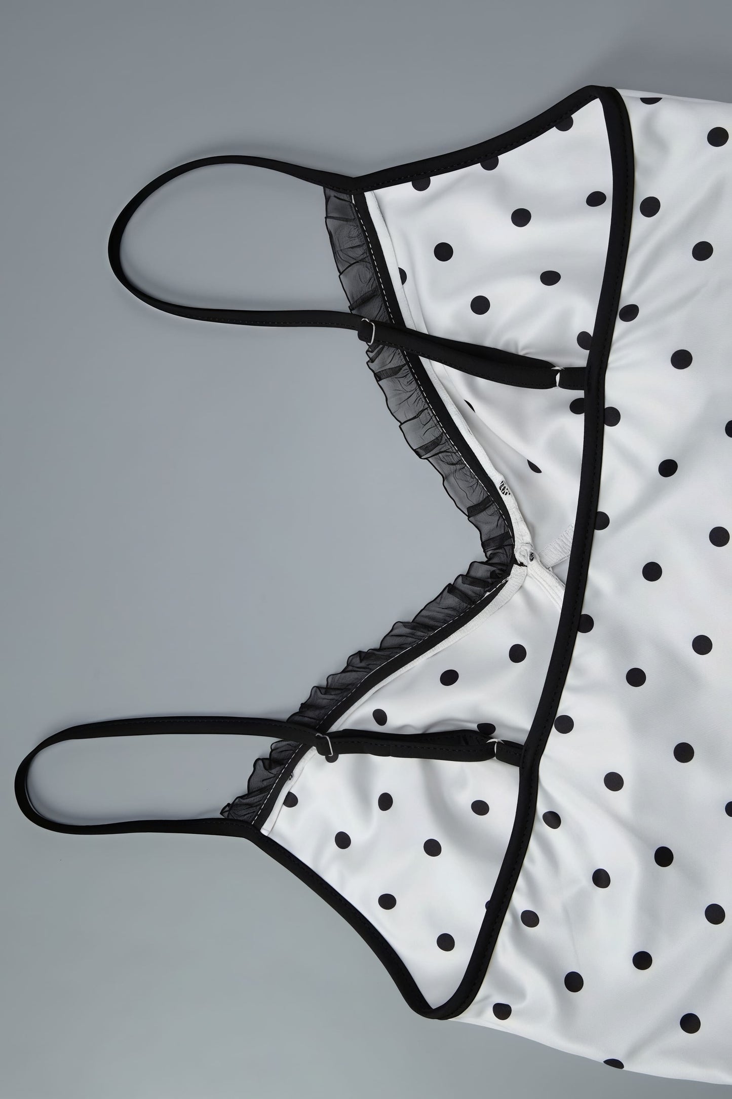 Sexy Polka Dot Cami Fitted Skirt Set