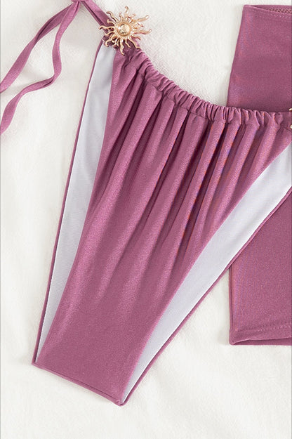 Conjunto de bikini de 3 piezas liso