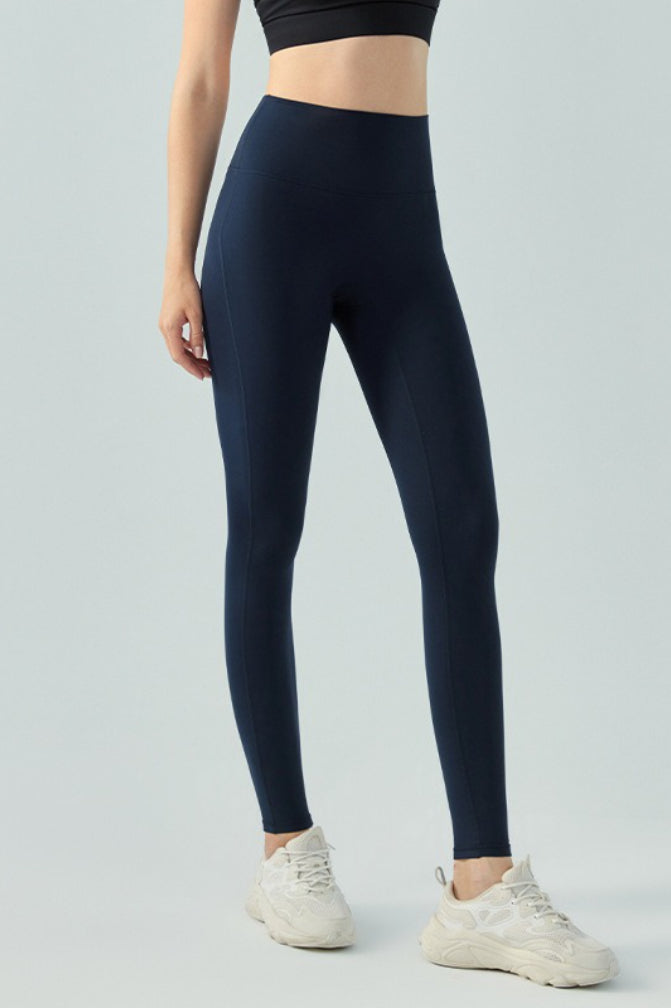 Leggings térmicos de tiro alto sin costuras con control de abdomen