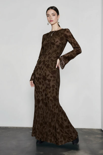 DressBetty - 2024 Elegant O-neck High Waist Evening Party Streetwear Maxi Dress