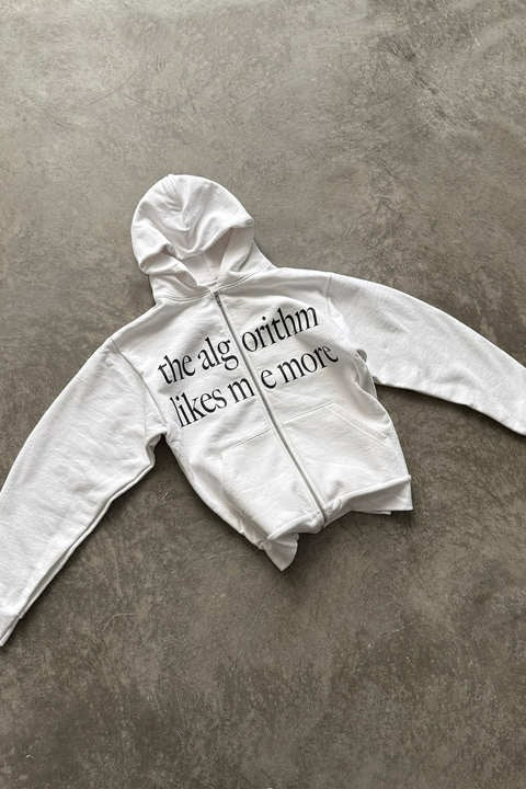 Sudadera con capucha de bloque de color Chic con estampado de letras divertido
