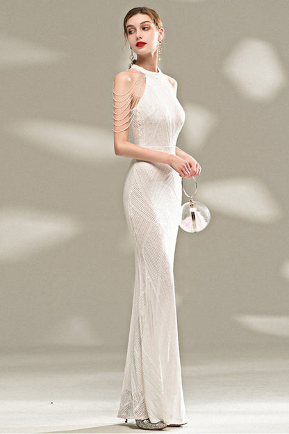 Vestido largo elegante ajustado de gala