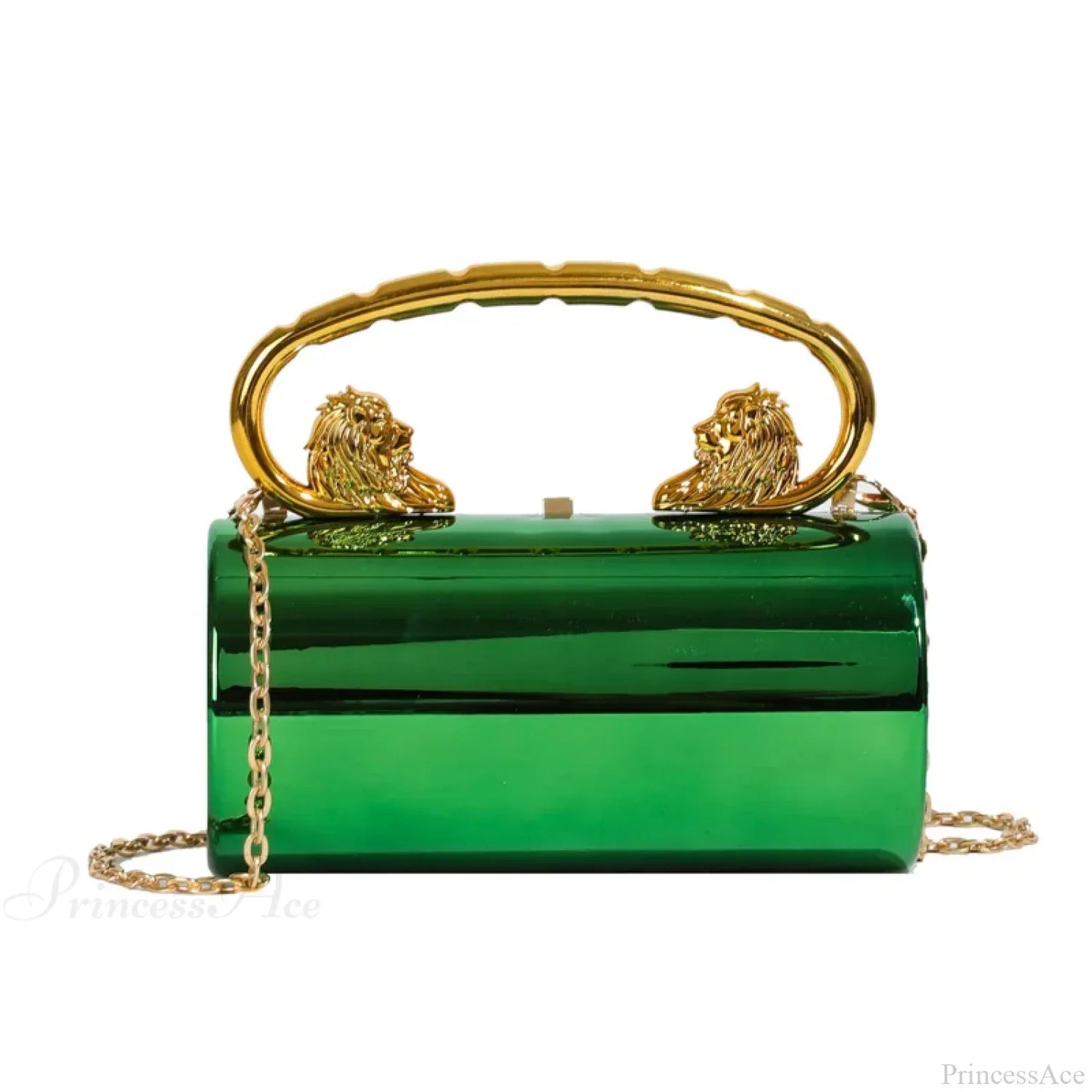 Acrylic Cylinder Crossbody Evening Clutch Bag