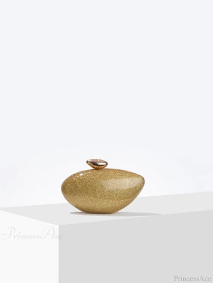 Acrylic Egg Shaped Designer Evening Party Handbag Pearl Shell Purse