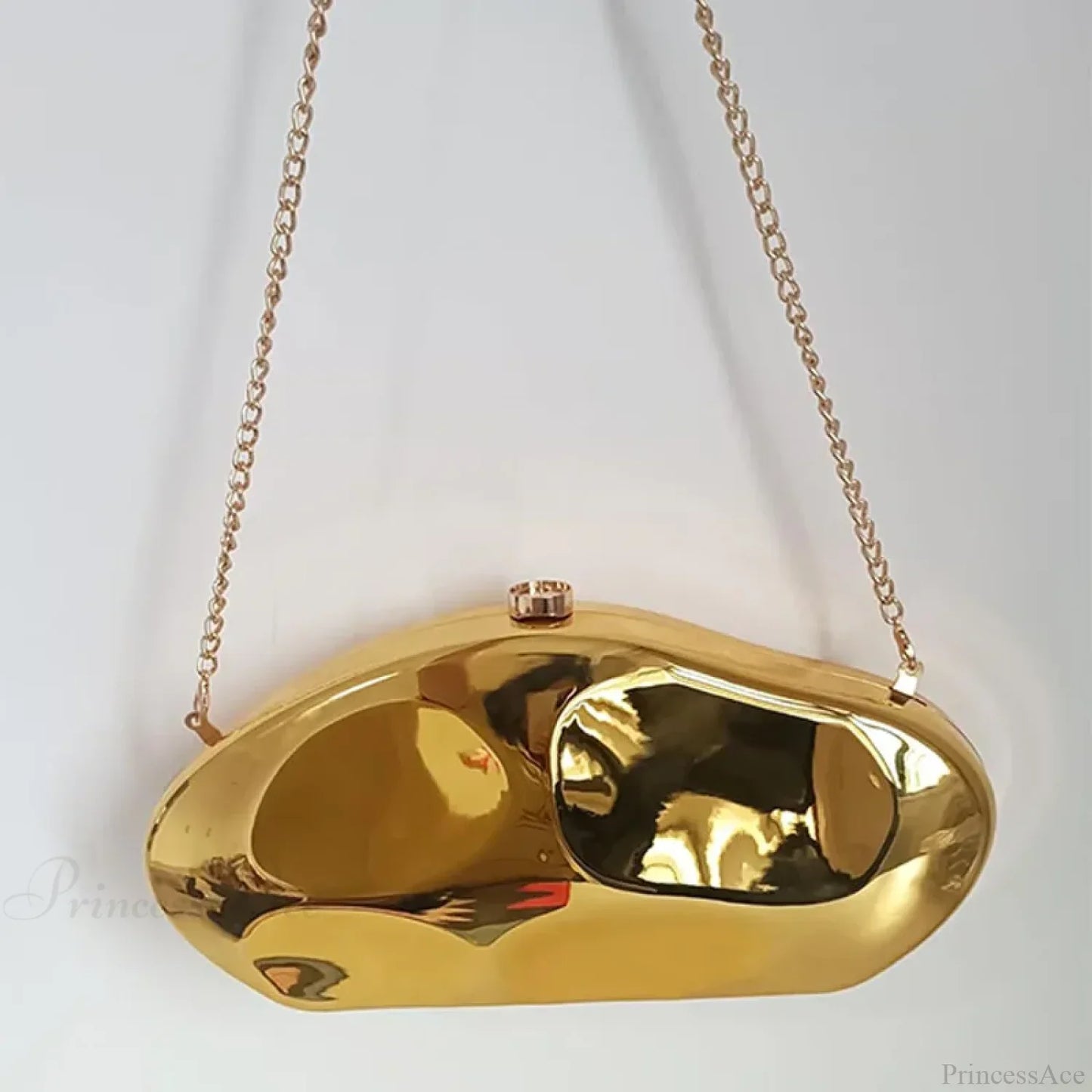 Acrylic Geometric Shape Evening Wristlet