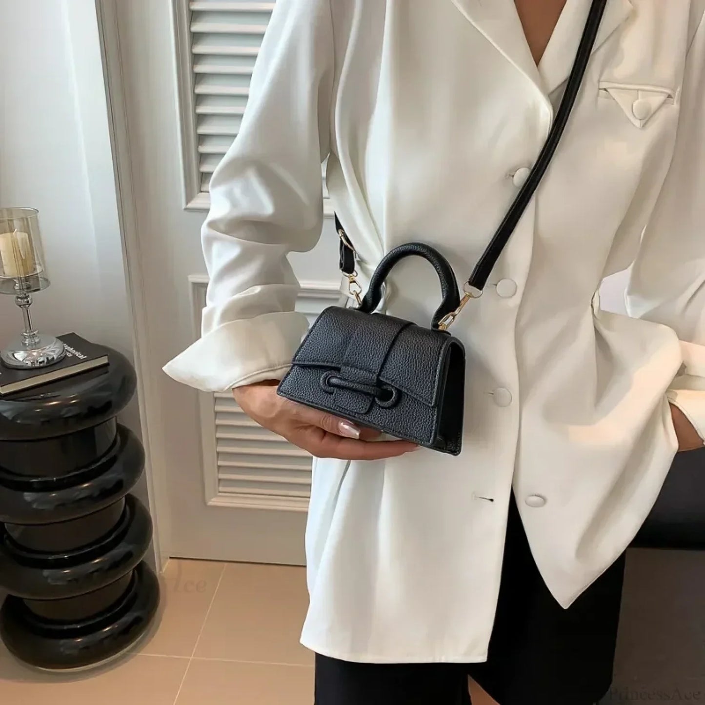 Advanced Solid Shoulder Clutch Mini Purse Handbag