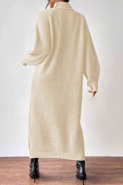 Vestido de punto de cuello alto