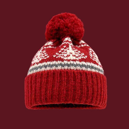 Gorro con pompón texturizado