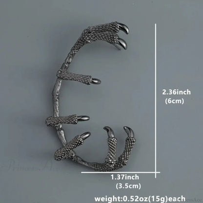 Antique Dark Dragon Talon Zinc Alloy Earring