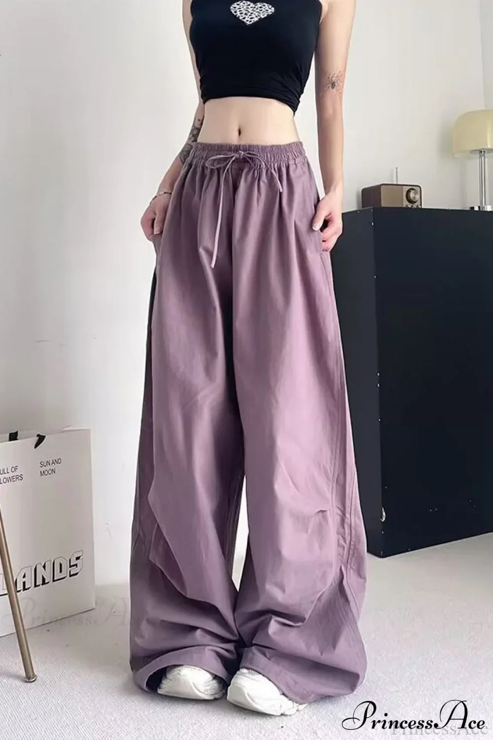 Athletic Stretchy Waist Relaxed Cargo Pants