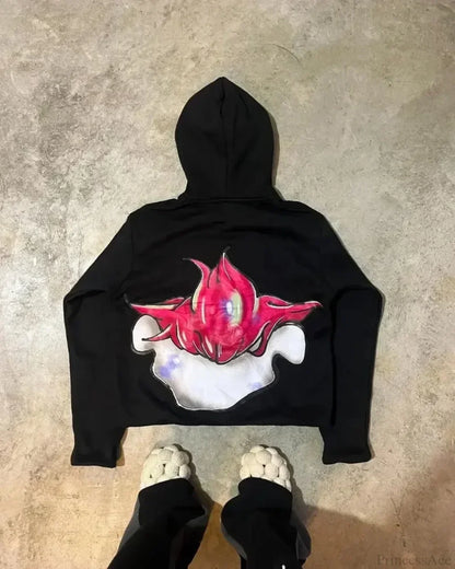 Autumn Fun Pattern Printed Hoodie