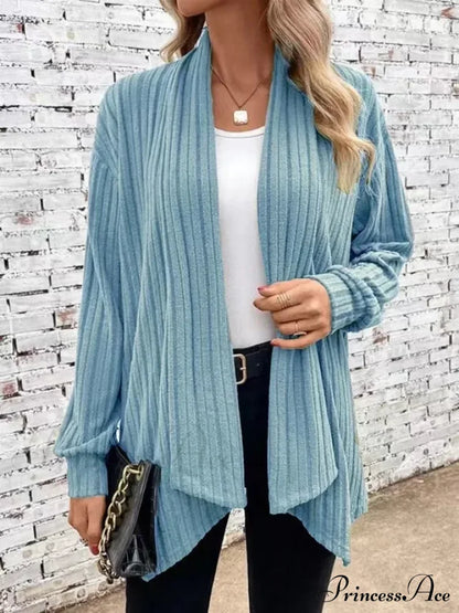 Autumnal Winter Cozy Long Sleeve Loose Plain Casual Comfortable Soft Stylish Sweater