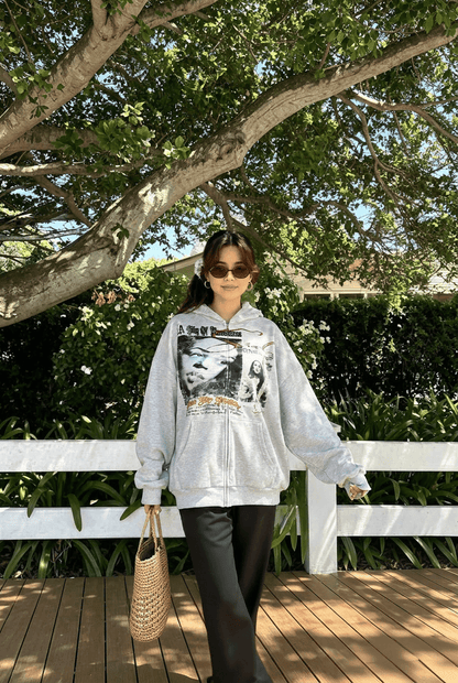 High Street Vintage Zip Hoodie