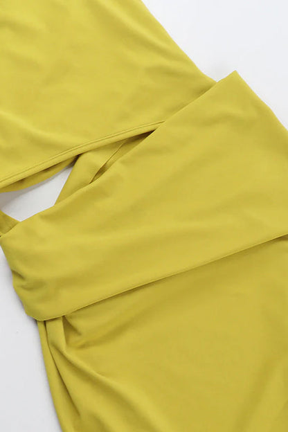 Elegant  Asymmetrical Shoulder Party Dress