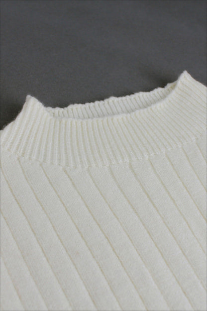 Vestido de punto sin mangas y cuello redondo
