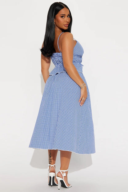 Conjunto de falda vendaje con cordones y top corto sin espalda