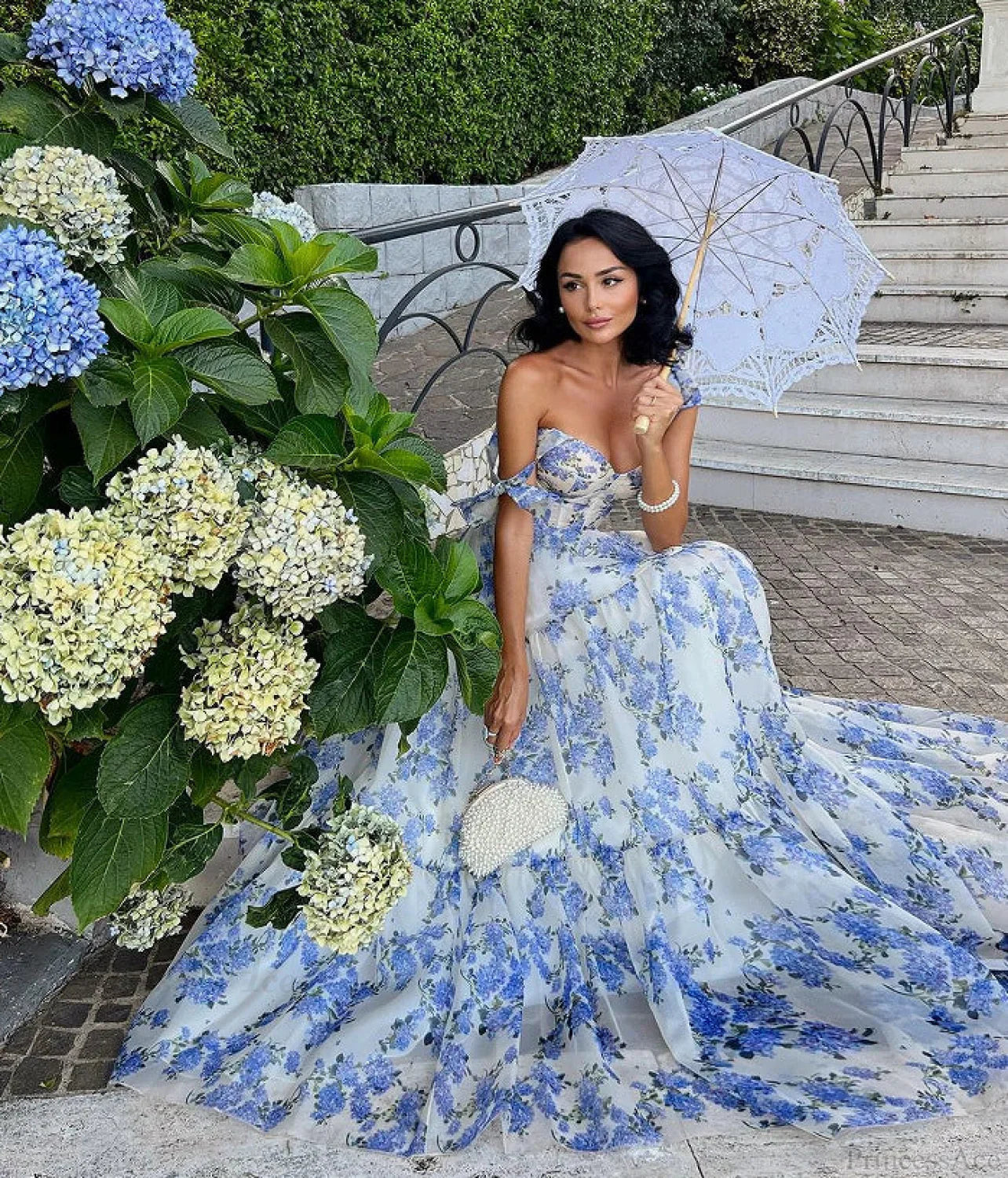 Backless Sexy Deep V Prom Dress
