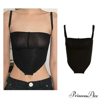 Backless Sleeveless Spaghetti Strap Halter Camis