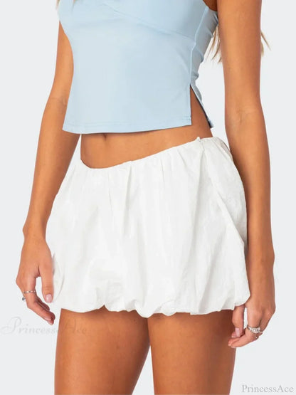 Balloon Layered Pleated Skirt