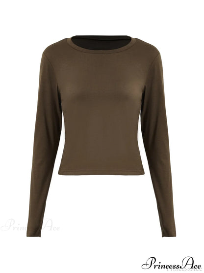 Basic Solid Graceful Crop Top