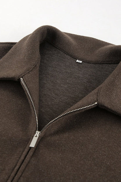 Chaqueta Corta de Lana Minimalista