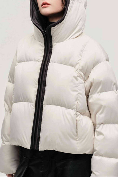 Chaqueta Acolchada Cálida con Capucha