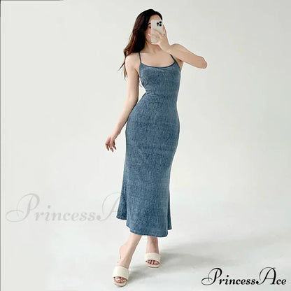 Beachwear Knit Sexy Spaghetti Strap Strapless Backless Lace Up Female Slip Holiday Club Bodycon Dress