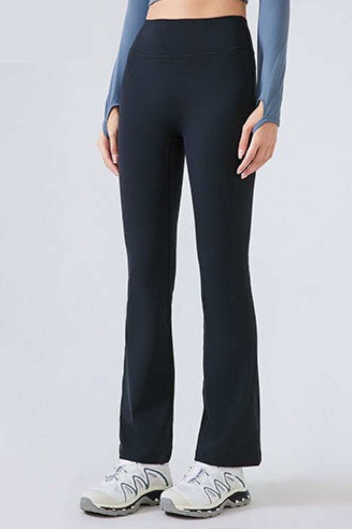 Leggings de yoga acampanados de cintura alta con forro polar