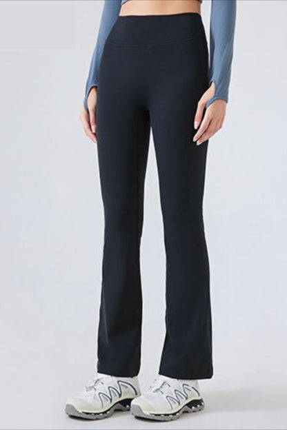 Leggings de yoga acampanados de cintura alta con forro polar