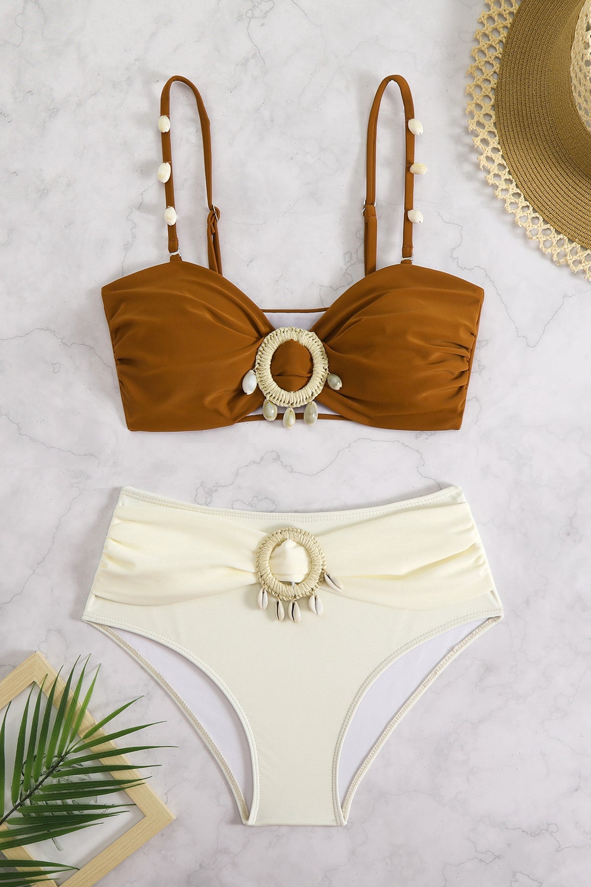 Conjunto de bikini de borlas de playa de dos piezas
