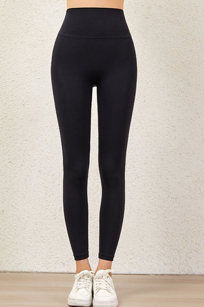 Leggings de cintura alta de felpa gruesa cepillada