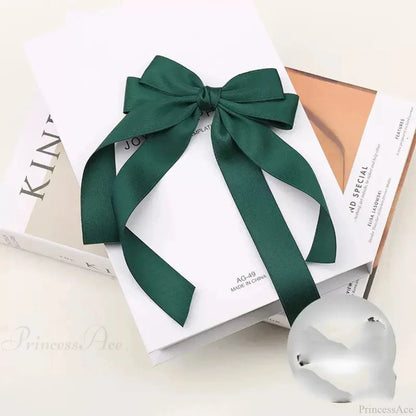 Black and White Bow Top Clip Hair Accessory