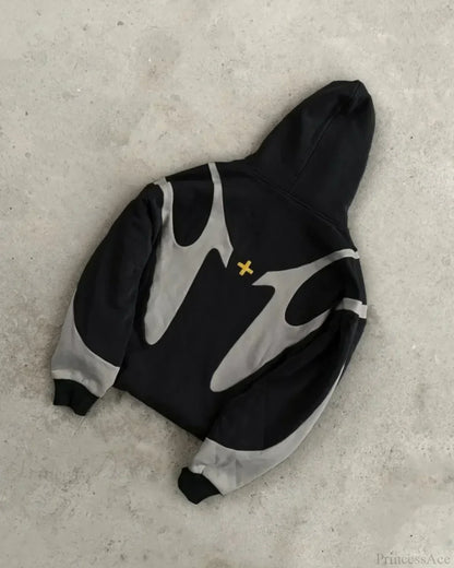 Black Retro Demon Slayer Hoodie