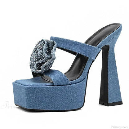 Black Roman Elastic Fabric Sexy Peep Toe Slip-on Thin High Heel Mid Calf Cool Booties Modern High Heel