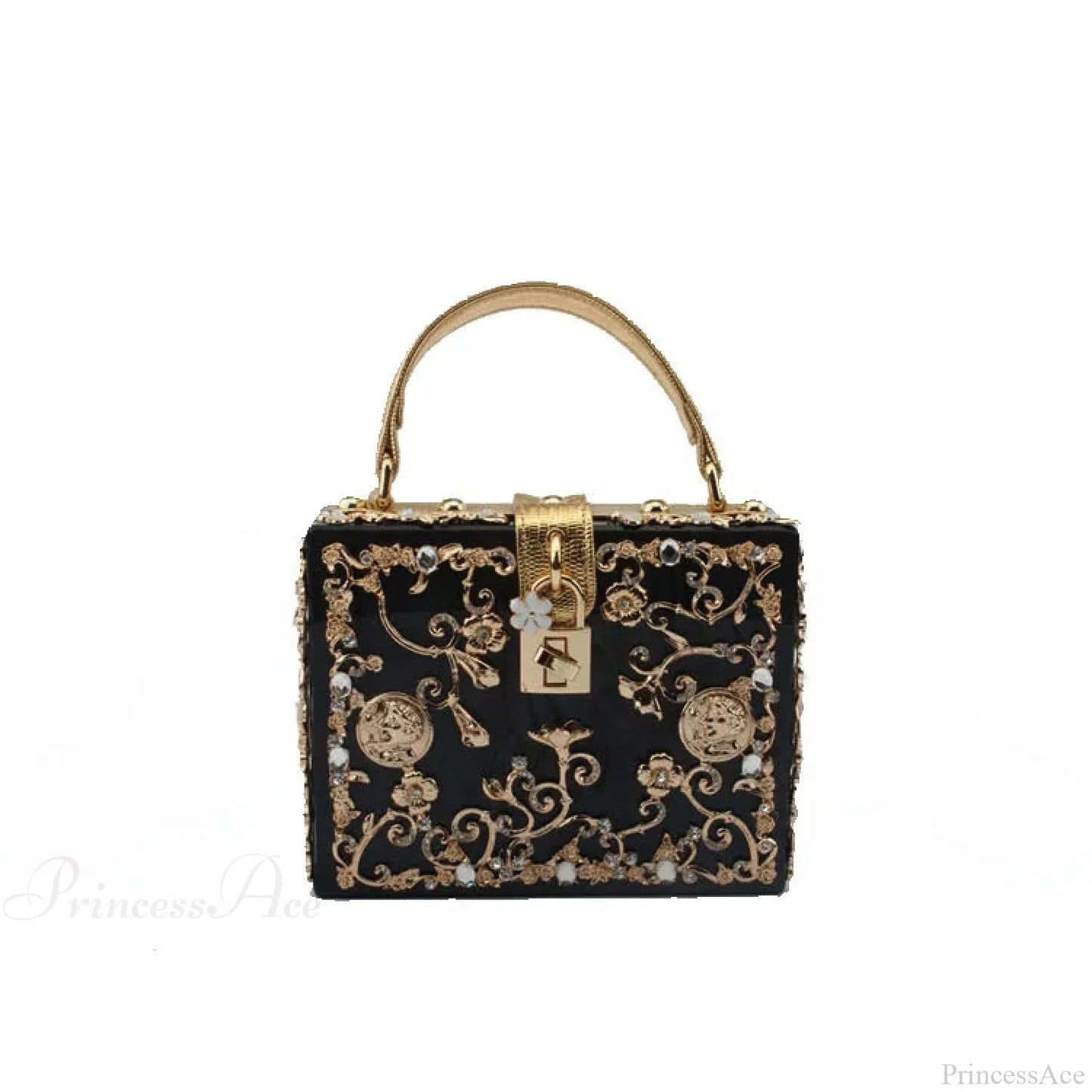 Bling Sequined Heart Evening Clutch Bag