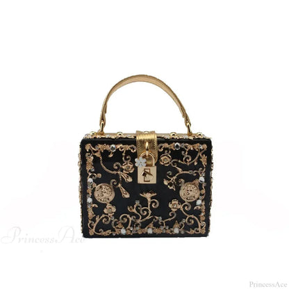 Bling Sequined Heart Evening Clutch Bag