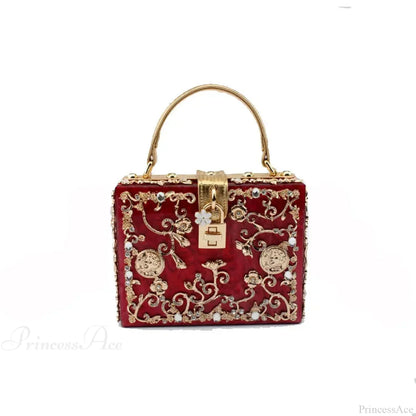 Bling Sequined Heart Evening Clutch Bag