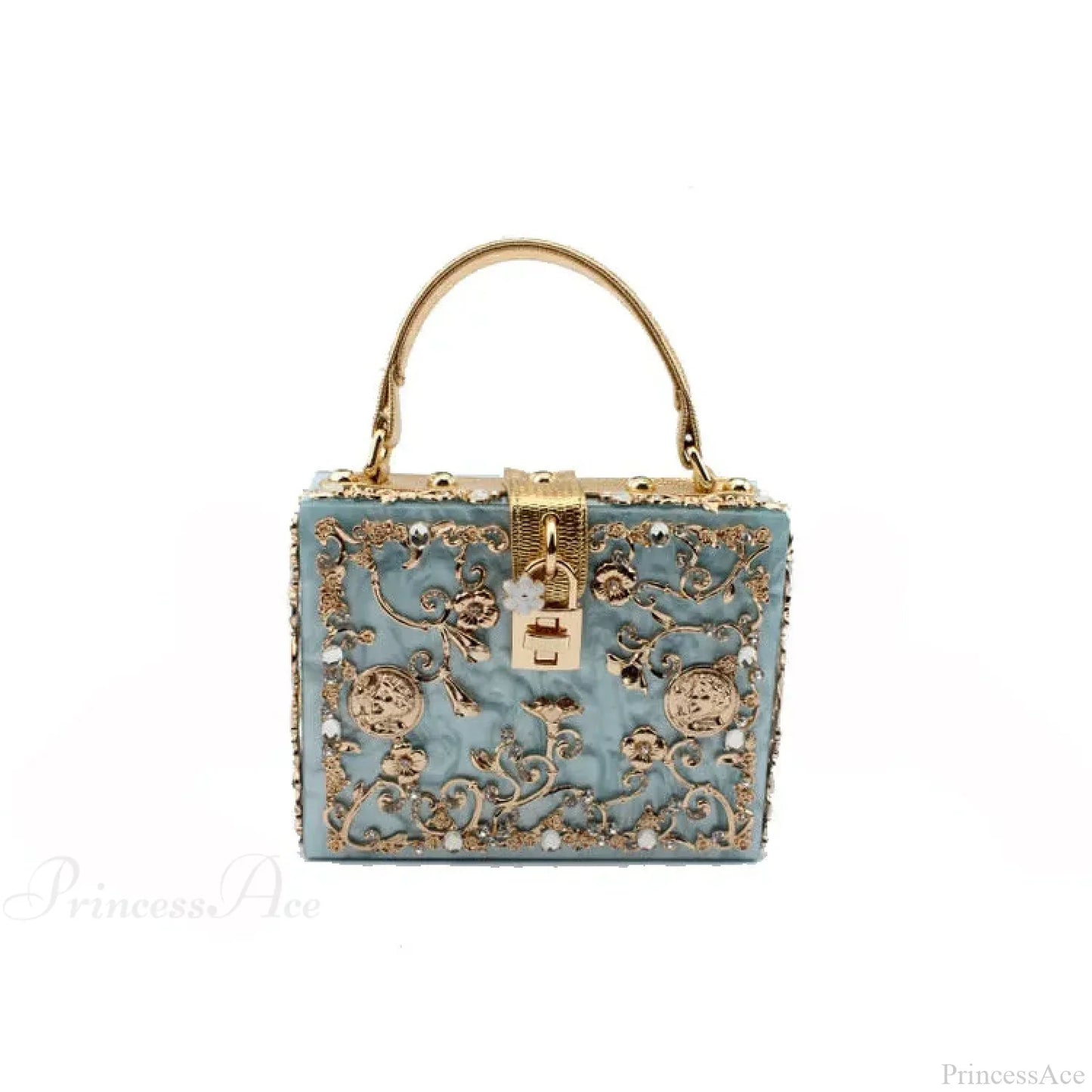 Bling Sequined Heart Evening Clutch Bag